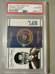 Russell Wilson Football Cards 2012 Panini Prestige NFL Passport Prices