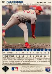 Rear | Rick Helling Baseball Cards 1995 Collector's Choice Se