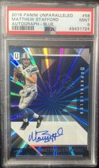 Matthew Stafford [Autograph Blue] #58 Football Cards 2016 Panini Unparalleled Prices