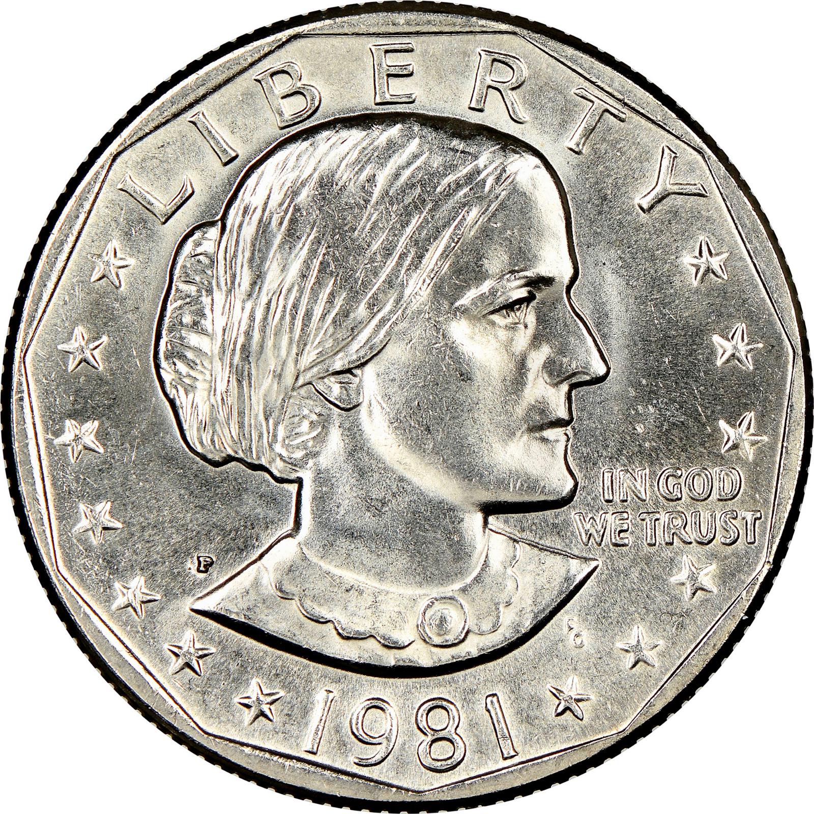 1981 P Coins Susan B Anthony Dollar