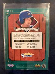 Back | Paul Konerko [Organizational Pro Files] Baseball Cards 1994 Upper Deck Top Prospects