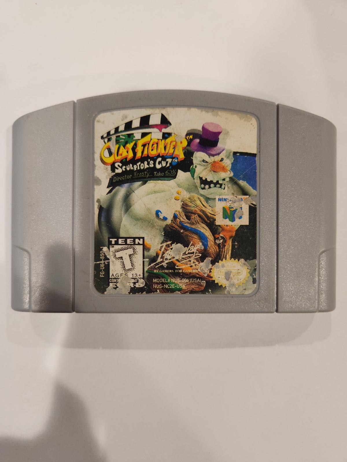 Clay Fighter Sculptors Cut Item only Nintendo 64