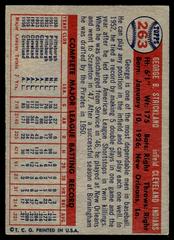 Back | George Strickland Baseball Cards 1957 Topps