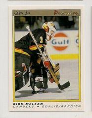 Kirk McLean Hockey Cards 1990 O-Pee-Chee Premier Prices