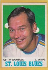 AB McDonald #215 Hockey Cards 1970 O-Pee-Chee Prices