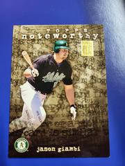 Jason Giambi #TN22 Baseball Cards 2001 Topps Noteworthy Prices
