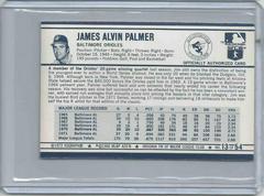 Card Back | Jim Palmer [Games 170] Baseball Cards 1972 Kellogg's