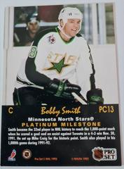 Backside | Bobby Smith Hockey Cards 1991 Pro Set Platinum PC