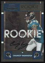 Chauncey Washington [Autograph] #113 Football Cards 2008 Playoff Contenders Prices