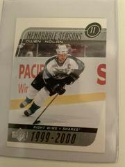Owen Nolan Hockey Cards 2002 Upper Deck Prices