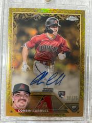 Corbin Carroll [Yellow] #CGA-CCA Baseball Cards 2023 Topps Gilded Collection Chrome Gold Etch Autographs Prices