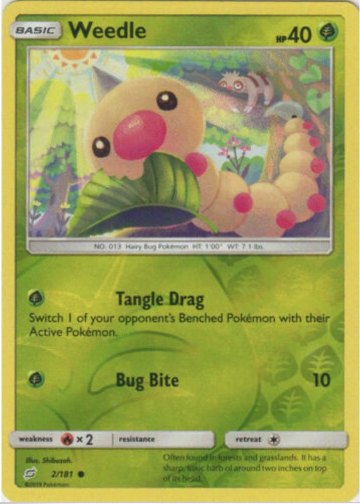 Weedle [Reverse Holo] 2 Prices Pokemon Team Up Pokemon Cards