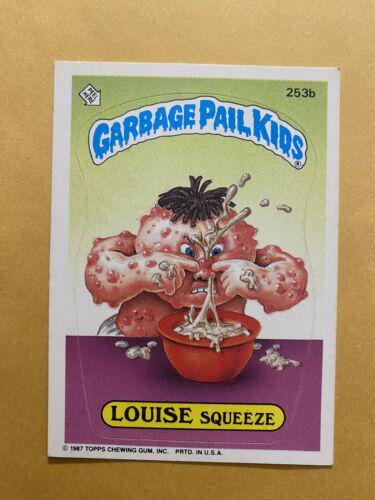 LOUISE Squeeze #253b 1987 Garbage Pail Kids