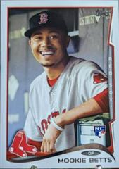 Mookie Betts [Smiling in Dugout] #US26 Baseball Cards 2014 Topps Update Prices