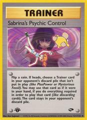 Sabrina's Psychic Control [1st Edition] Pokemon Gym Challenge Prices