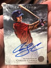 Carlos Correa Baseball Cards 2013 Bowman Inception Prospects Autographs Prices