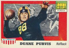 Duane Purvis #51 Football Cards 1955 Topps All American Prices