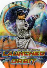 Miguel Cabrera [Orange Galactic] #LIO-8 Baseball Cards 2023 Topps Cosmic Chrome Launched Into Orbit Prices