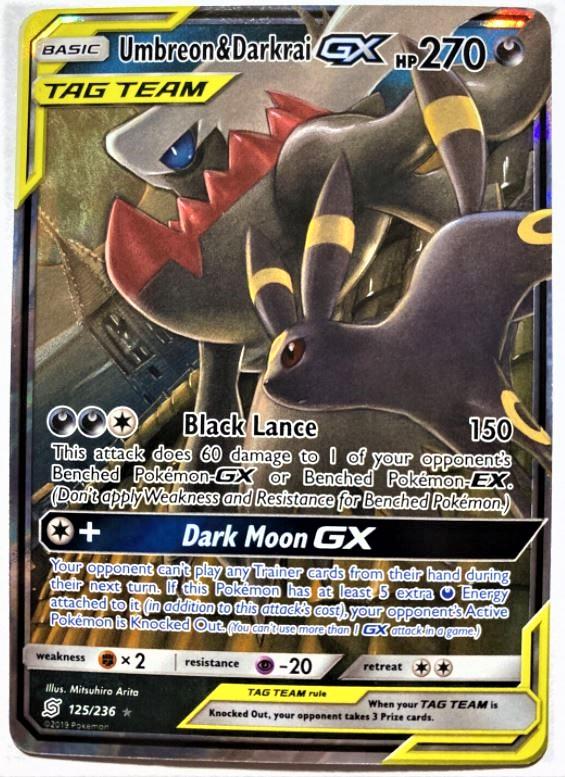 Umbreon & Darkrai GX 125 Prices Pokemon Unified Minds Pokemon Cards