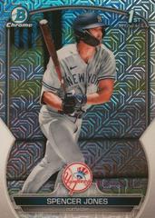 Spencer Jones [Mega Box Mojo Refractor] #BCP-139 Baseball Cards 2023 Bowman Chrome Prospects Prices