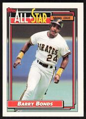 Barry Bonds #390 Baseball Cards 1992 Topps Prices
