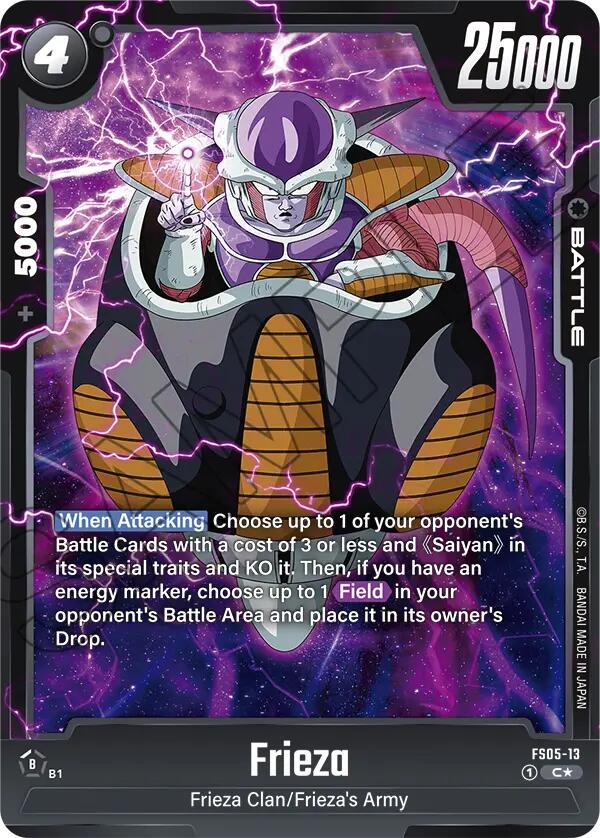 Frieza [Bonus Pack Alternate Art Holo] FS05-13 Dragon Ball Fusion World Starter Deck: Bardock