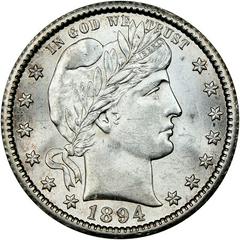 1894 O Coins Barber Quarter Prices