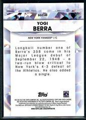 Done | Yogi Berra Baseball Cards 2022 Topps Chrome Update Diamond Greats Die Cuts