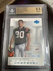 Justin Smith [Portrait] #78 Football Cards 2001 Upper Deck Graded Prices