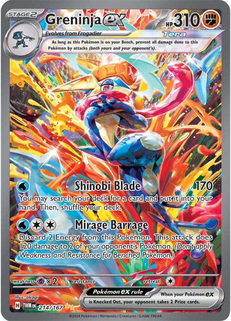 Greninja ex #214 Prices | Pokemon Twilight Masquerade | Pokemon Cards