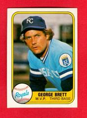 George Brett [Portrait] Baseball Cards 1981 Fleer Prices