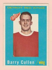 Barry Cullen Hockey Cards 1959 Topps Prices