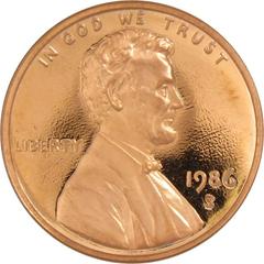1986 S [PROOF] Coins Lincoln Memorial Penny Prices
