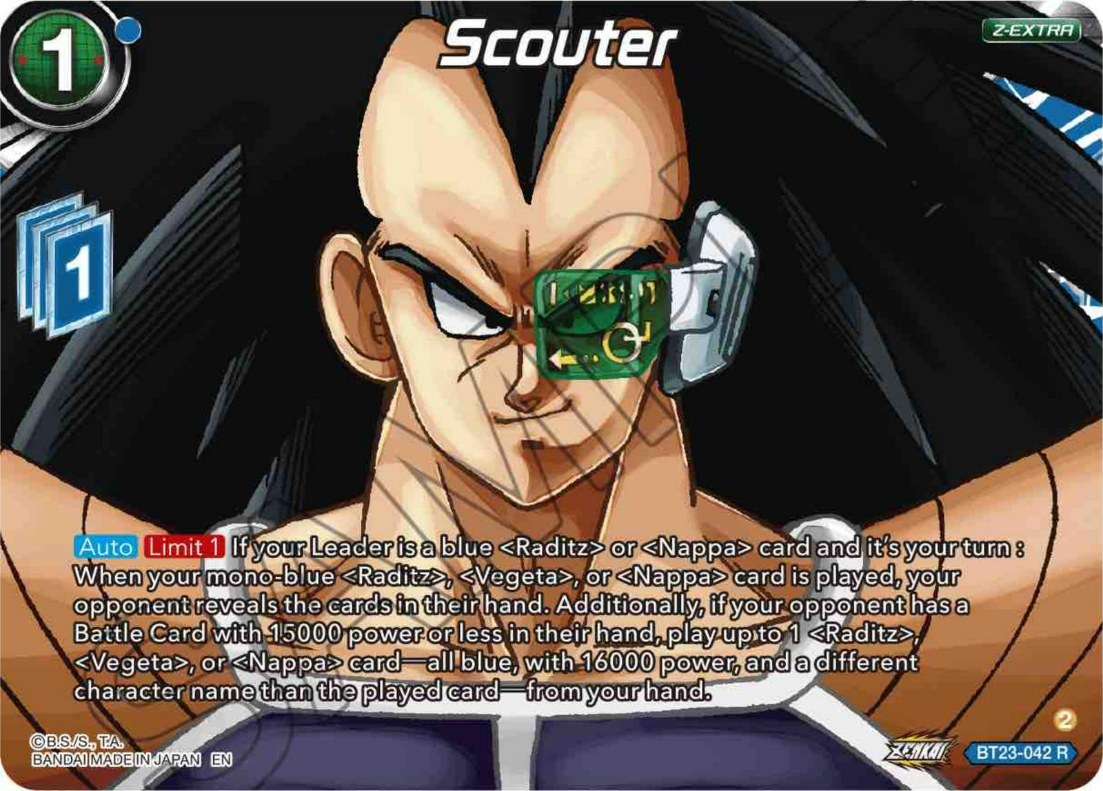 Scouter BT23-042 Dragon Ball Super Perfect Combination