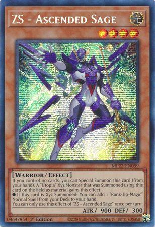 ZS - Ascended Sage MP22-EN059 YuGiOh 2022 Tin of the Pharaoh's Gods Mega Pack