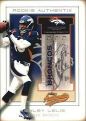 Ashley Lelie [Front Row] Football Cards 2002 Fleer Authentix Prices