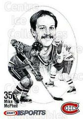 Mike McPhee Hockey Cards 1986 Kraft Drawings Prices