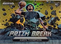 Amen Thompson [Gold] #10 Basketball Cards 2023 Panini Prizm Draft Picks Break Prices