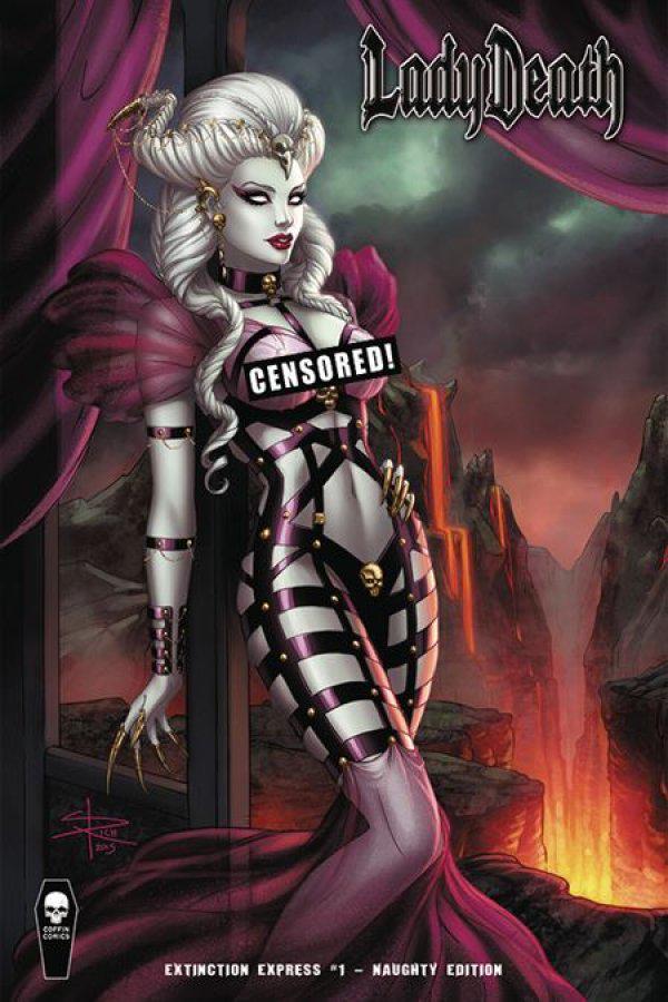 Lady Death: Extinction Express [Naughty] #1 (2016) Comic Books Lady Death: Extinction Express