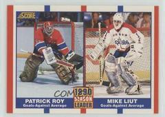 Mike Liut, Patrick Roy Hockey Cards 1990 Score Prices