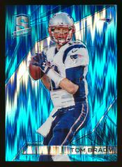 Tom Brady [White Jersey Neon Blue] Football Cards 2015 Panini Spectra Prices