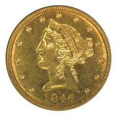 1846 Coins Liberty Head Half Eagle Prices