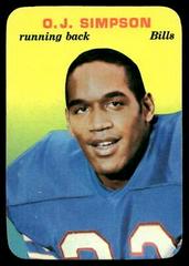 O.J. Simpson Football Cards 1970 Topps Glossy Prices