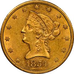 1854 S Coins Liberty Head Gold Eagle Prices
