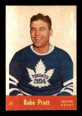 Babe Pratt #31 Hockey Cards 1955 Parkhurst Quaker Oats Prices