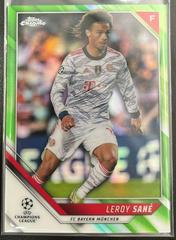 Leroy Sane [Neon Green Refractor] Soccer Cards 2021 Topps Chrome UEFA Champions League Prices