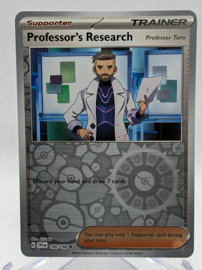Professor's Research: Professor Turo [Reverse Holo] #190 photo