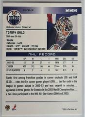 Backside | Tommy Salo [Action] Hockey Cards 2003 ITG Toronto Star