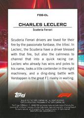 Back | Charles Leclerc [] Racing Cards 2022 Topps Formula 1 Flash of Brilliance
