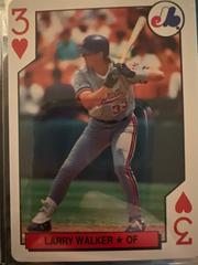 Larry Walker [3 of Hearts] Baseball Cards 1992 U.S. Playing Card All Stars Prices